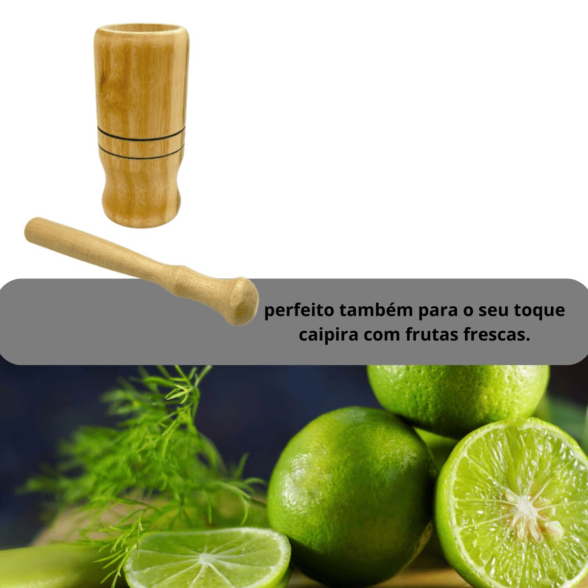 Pilão de Madeira com Socador - Imagem 4